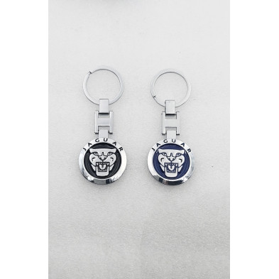 LLAVERO METALICO JAGUAR FONDO AZUL Perfecto para regalo!