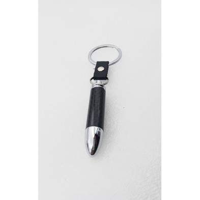 Llavero bala carbono negra Perfecto para regalo!