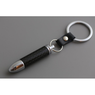 Llavero bala carbono negra Perfecto para regalo!