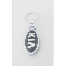 Llavero metalico negro kia Perfecto para regalo!