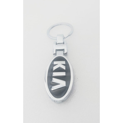 Llavero metalico negro kia Perfecto para regalo!