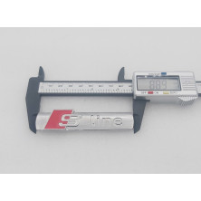 EMBLEMA DE PARRILLA AUDI SLINE CROMADO
