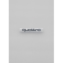 Emblema de parrilla Audi Quattro negro