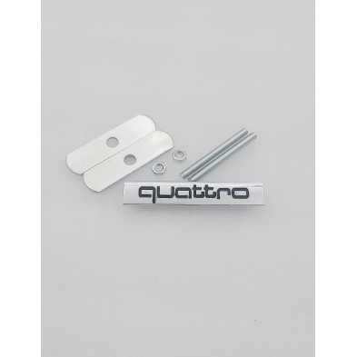 EMBLEMA DE PARRILLA AUDI QUATTRO NEGRO
