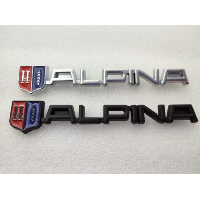 Emblema parrilla BMW Alpina negra