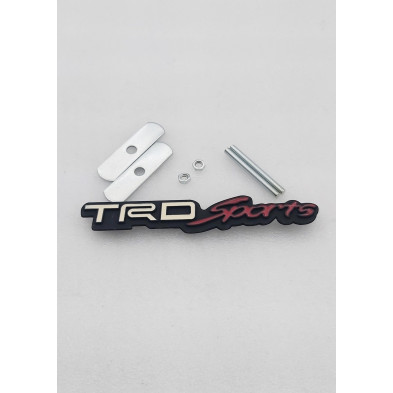 Emblema de parrilla Toyota TRD Sports blanco y rojo