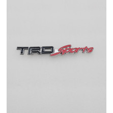 Emblema de parrilla Toyota TRD sports negro y rojo