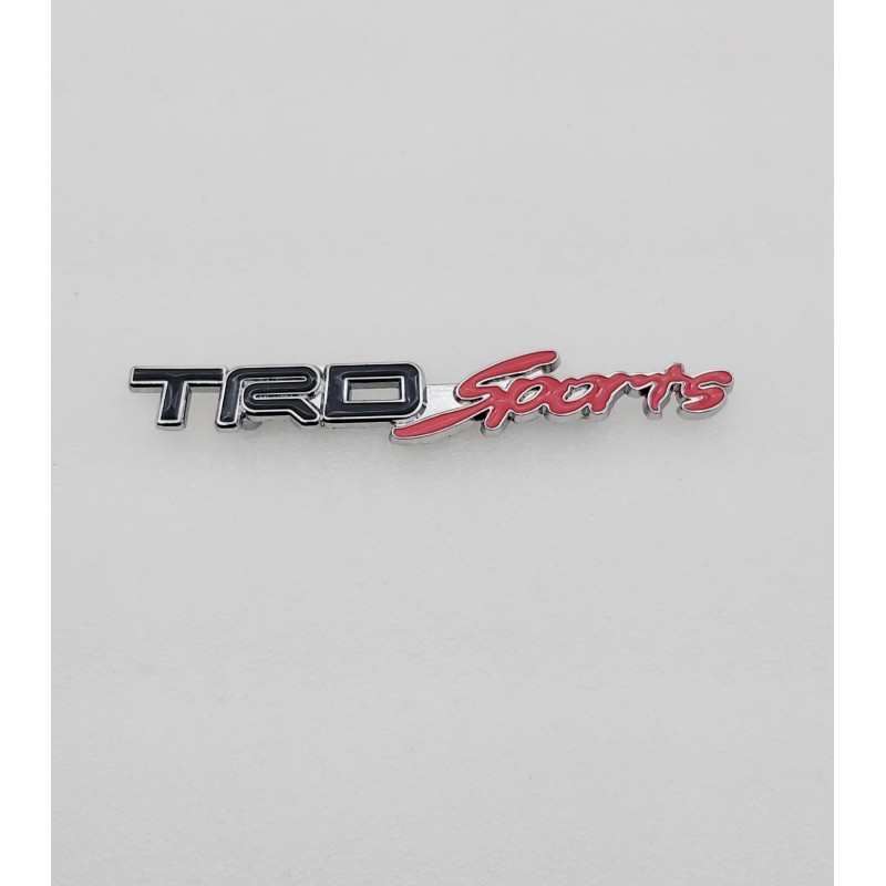 EMBLEMA DE PARRILLA TOYOTA TRD SPORTS NEGRO Y ROJO