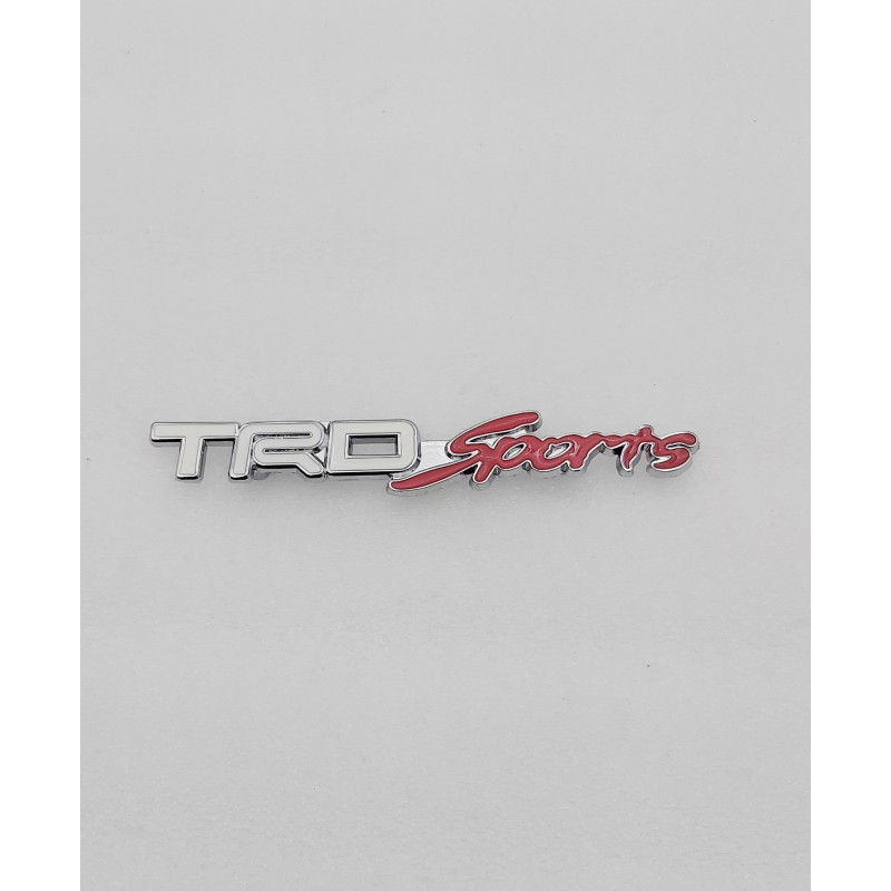 EMBLEMA DE PARRILLA TOYOTA TRD SPORTS BLANCO Y ROJO