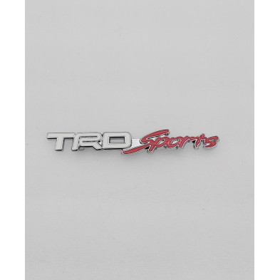 Emblema de parrilla Toyota TRD sports blanco y rojo