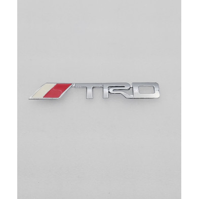 EMBLEMA DE PARRILLA TOYOTA TRD PLATA