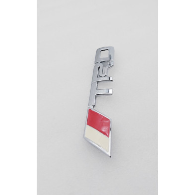 EMBLEMA DE PARRILLA TOYOTA TRD PLATA