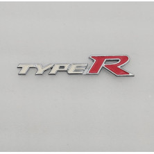 EMBLEMA DE PARRILLA HONDA TYPE R BLANCO Y ROJO