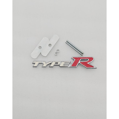 Emblema de parrilla Honda Type R blanco y rojo