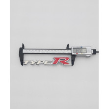 EMBLEMA DE PARRILLA HONDA TYPE R BLANCO Y ROJO