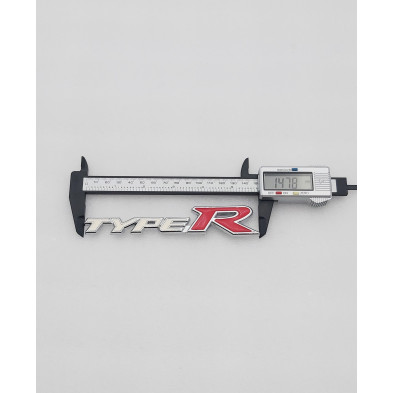 EMBLEMA DE PARRILLA HONDA TYPE R BLANCO Y ROJO