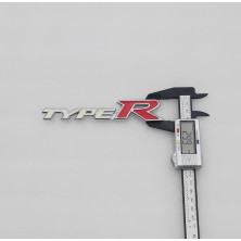 EMBLEMA DE PARRILLA HONDA TYPE R BLANCO Y ROJO