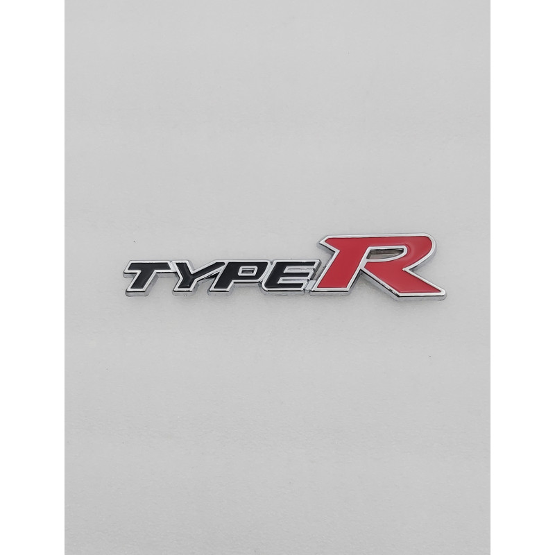 EMBLEMA DE PARRILLA HONDA TYPE R NEGRO Y ROJO