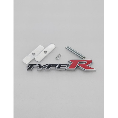 EMBLEMA DE PARRILLA HONDA TYPE R NEGRO Y ROJO