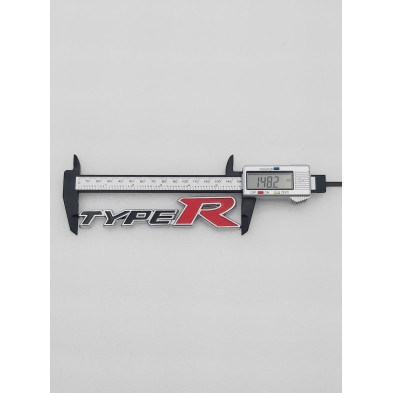 EMBLEMA DE PARRILLA HONDA TYPE R NEGRO Y ROJO