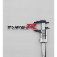 EMBLEMA DE PARRILLA HONDA TYPE R NEGRO Y ROJO