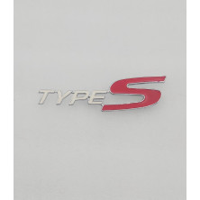 Emblema de parrilla Honda Type S blanco y rojo