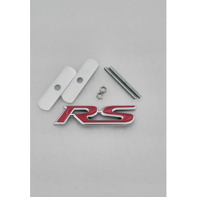 EMBLEMA DE PARRILLA RS ROJO