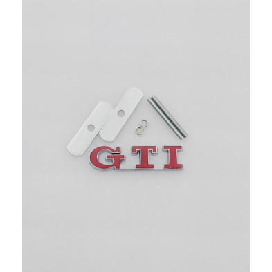 Emblema de parrilla VW GTI rojo