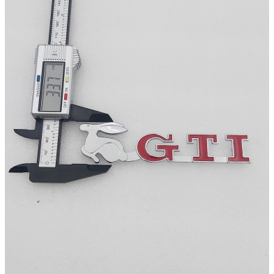 EMBLEMA DE PARRILLA VW GTI CONEJO