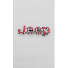 Emblema de parrilla Jeep rojo