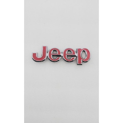 EMBLEMA PARRILLA JEEP Rojo