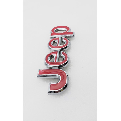 Emblema de parrilla Jeep rojo