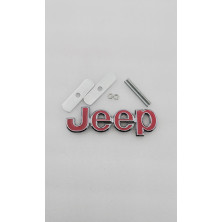 Emblema de parrilla Jeep rojo