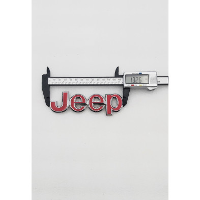 Emblema de parrilla Jeep rojo