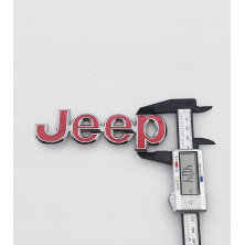 EMBLEMA DE PARRILLA JEEP ROJO