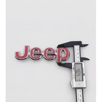 EMBLEMA DE PARRILLA JEEP ROJO