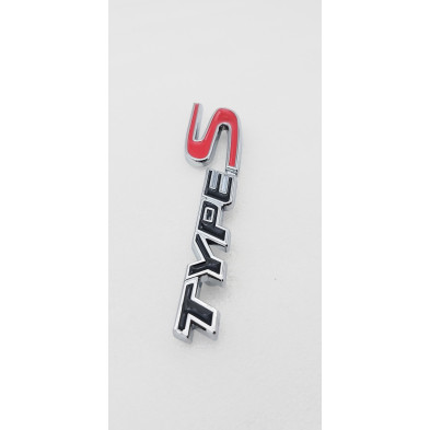 EMBLEMA DE PARRILLA HONDA TYPE S NEGRO Y ROJO