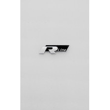 Emblema de parrilla VW R-line negro