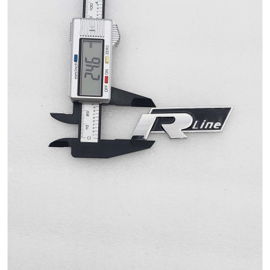 EMBLEMA DE PARRILLA VW R-LINE NEGRO