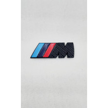 EMBLEMA PARRILLA BMW M Negro Carbono