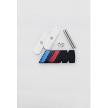 EMBLEMA DE PARRILLA BMW M NEGRO CARBONO