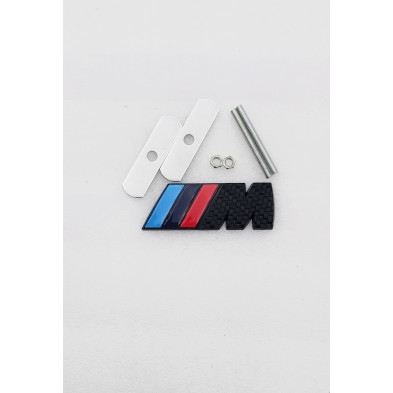 Emblema de parrilla BMW M negro carbono