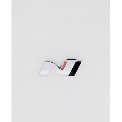 EMBLEMA DE PARRILLA HYUNDAI N CROMADO