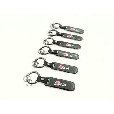 LLAVERO DE CARBONO CON LOGO AUDI S3 Perfecto para regalo!