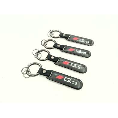 LLAVERO DE CARBONO CON LOGO AUDI Q5 Perfecto para regalo!