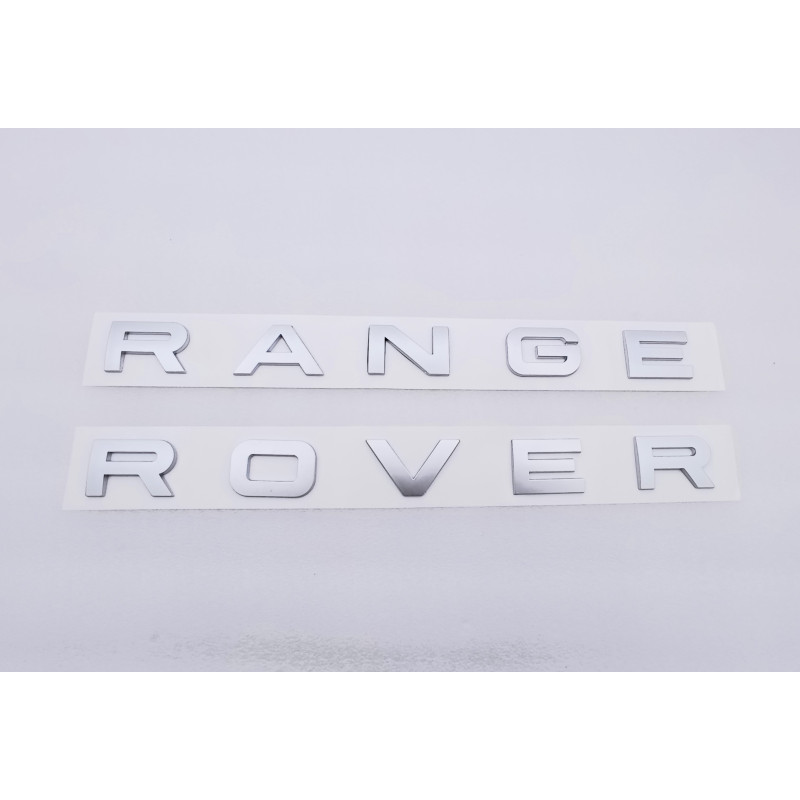 LETRAS DELANTERAS O TRASERAS RANGE ROVER PLATA MATE