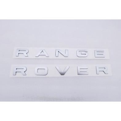 LETRAS DELANTERAS O TRASERAS RANGE ROVER PLATA MATE