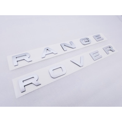 LETRAS DELANTERAS O TRASERAS RANGE ROVER PLATA MATE