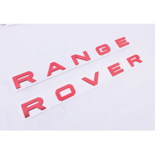 EMBLEMA DELANTERO O TRASERO LETRAS RANGE ROVER ROJAS