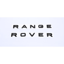 EMBLEMA DELANTERO O TRASERO LETRAS RANGE ROVER NEGRO MATE